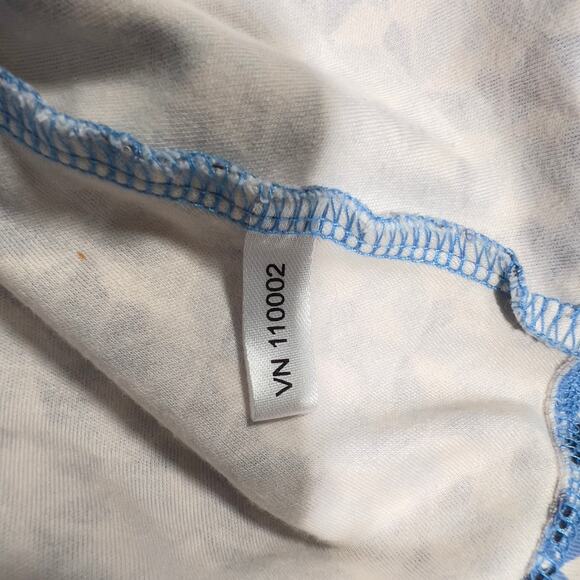 New York & Company Sun Dress Woman's Medium Sleeveless Blue Geometric All Over - Picture 10 of 12